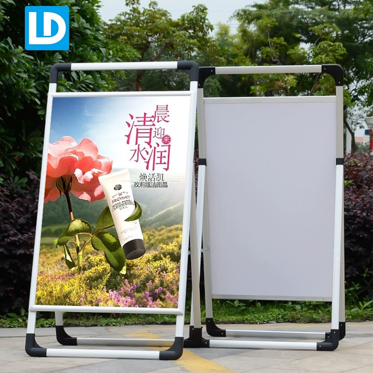 One Side Aluminum a Frame Sign Stand Outdoor Poster Holder Stand - China a  Frame Stand and a Frame Sign Stand price