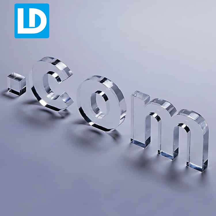 Cut Acrylic Letter Crystal Non-illuminated Sign for Advertising - Lindo Sign