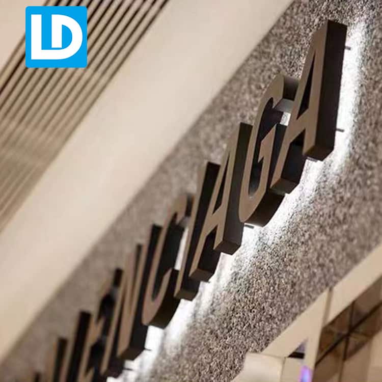 Backlit Acrylic Letters Stainless Steel 3D Signage • Lindo Signage