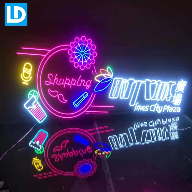 Colorful Multi Color LED Custom Neon Sign with Acrylic Board