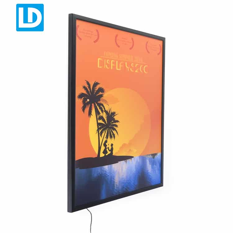 LED Pictures Frame with Lighting Inside for Interior Advertising