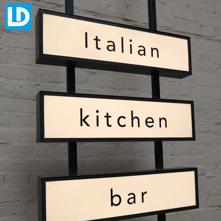 LED Wayfinding Light Box Sign for Advertising