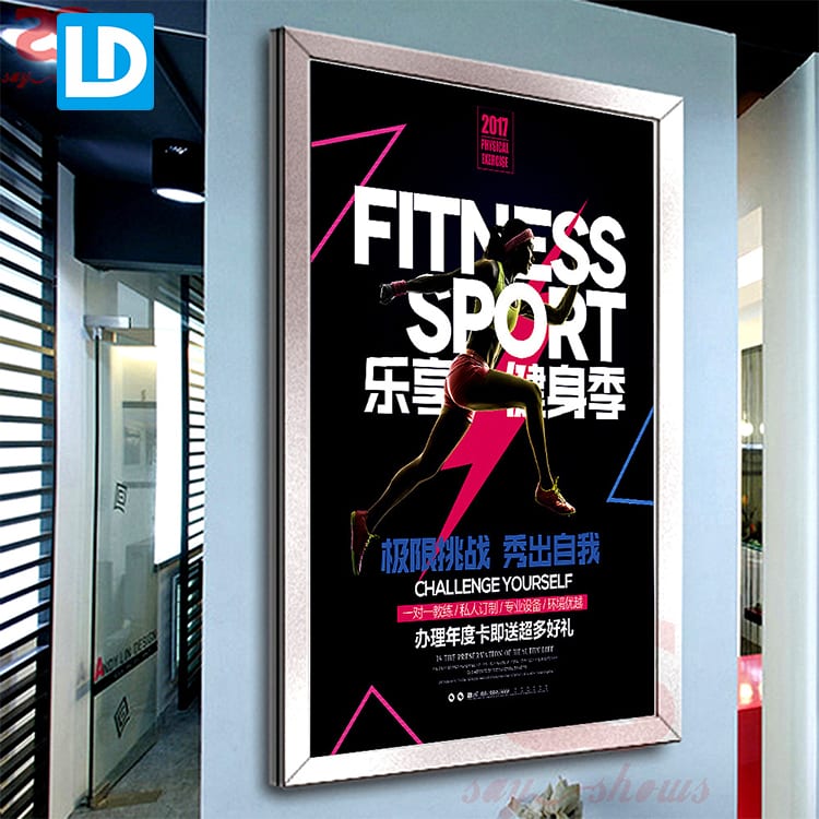Indoor Promational LED Displat Business Ultra Slim Light Box Poster