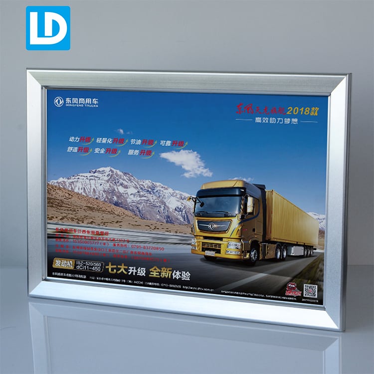 Illuminated Extruded Aluminum Light Box LED Snap Frame Sign