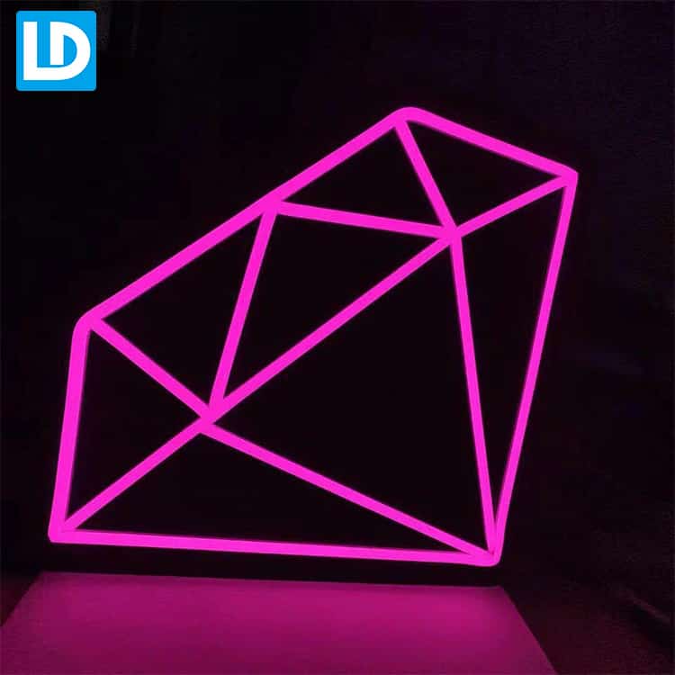 Pink Diamond Lighting Display LED Neon Sign