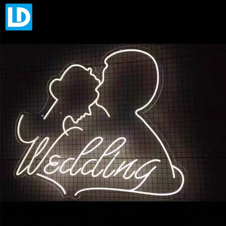 White Color Lighting Neon Signage Board Custom Made Sign