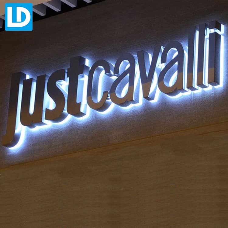 Stainless Steel Metal Backlit Letter Board for store front led sign Board