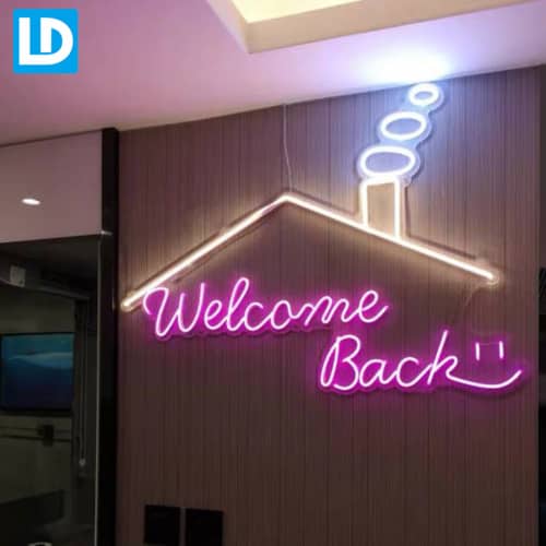 Interior Neon Signs Illuminated Wall Mount Electric Sign
