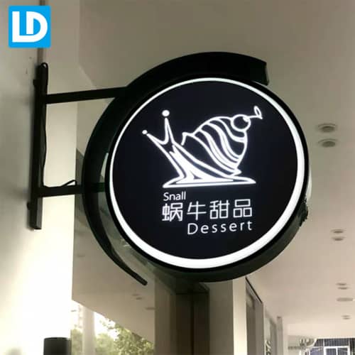 Stainless Steel Light Boxes Fret Cut Projecting Sign