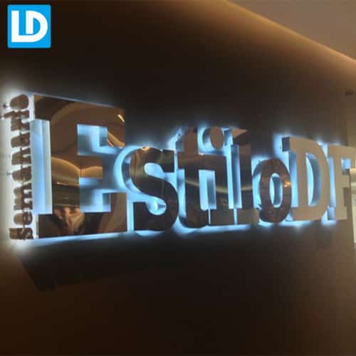 Interior Custom Made Led Halo Lit Channel Letter Signs Illuminated Signage