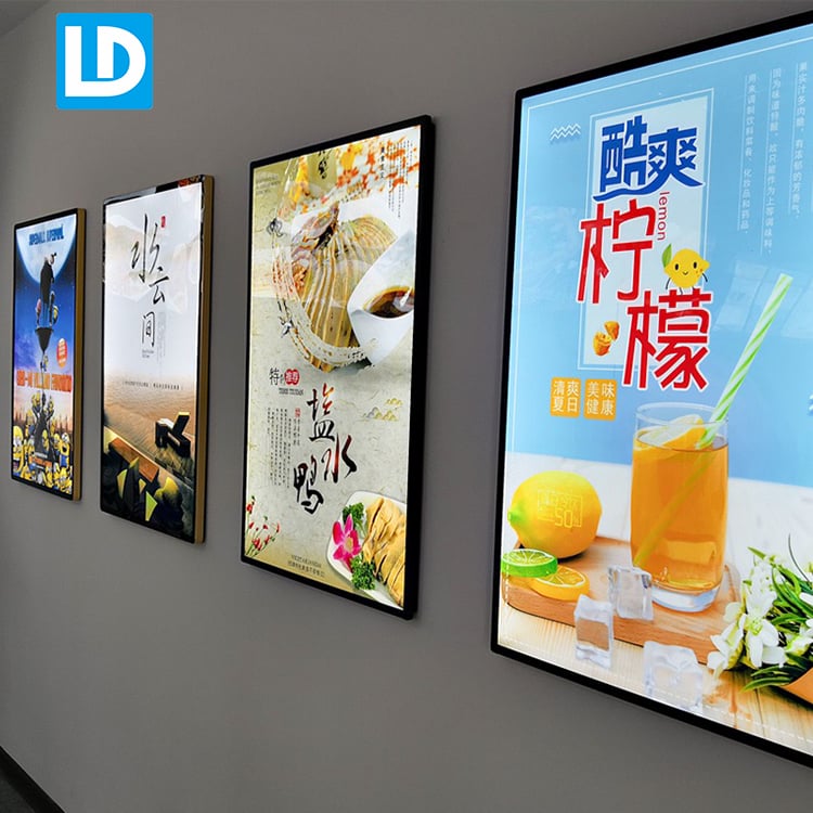 Interior Poster LED Display Light Box Illuminated Signage