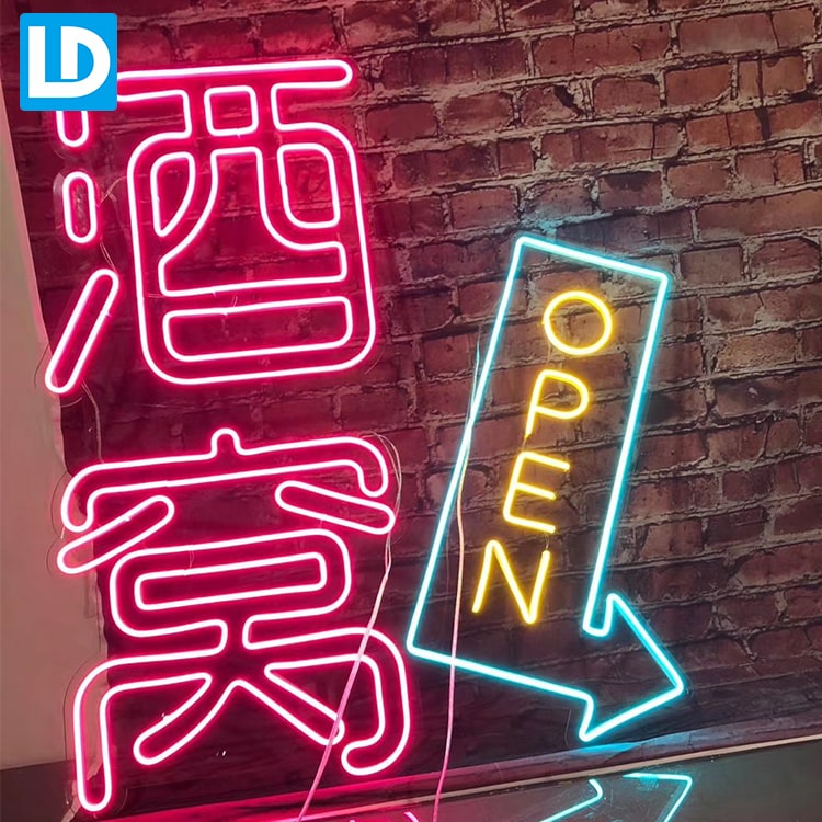 Acrylic Plastic Flex Neon Signage Wall Mout LED Neon Sign