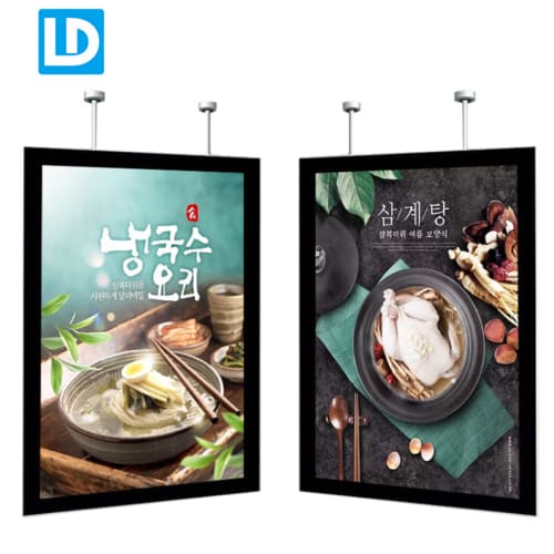 Hanging Magnetic Light Box Advertising Poster Sign