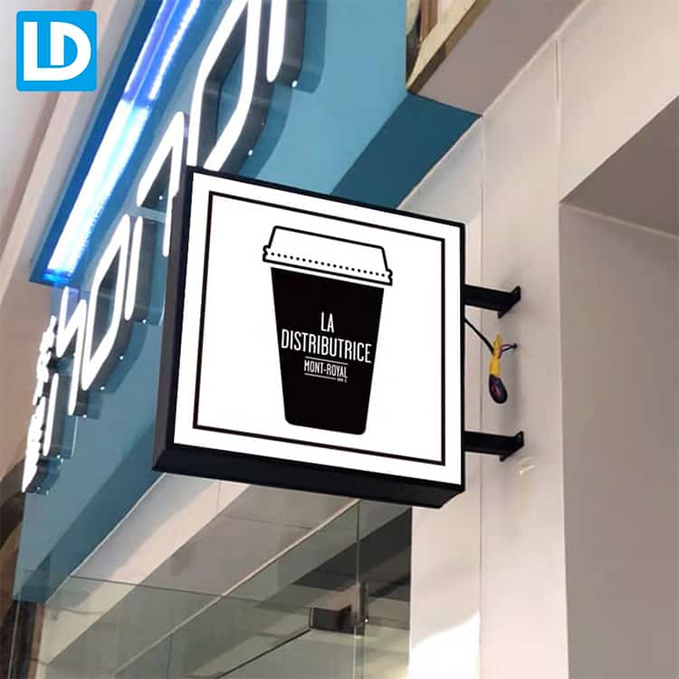 400mm Square Double Sided Illuminated Projecting Sign *SALE* Light Box Sign 