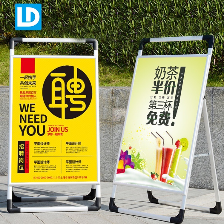 Sidewalk Sign Non-illuminated Picture Display Signage Board