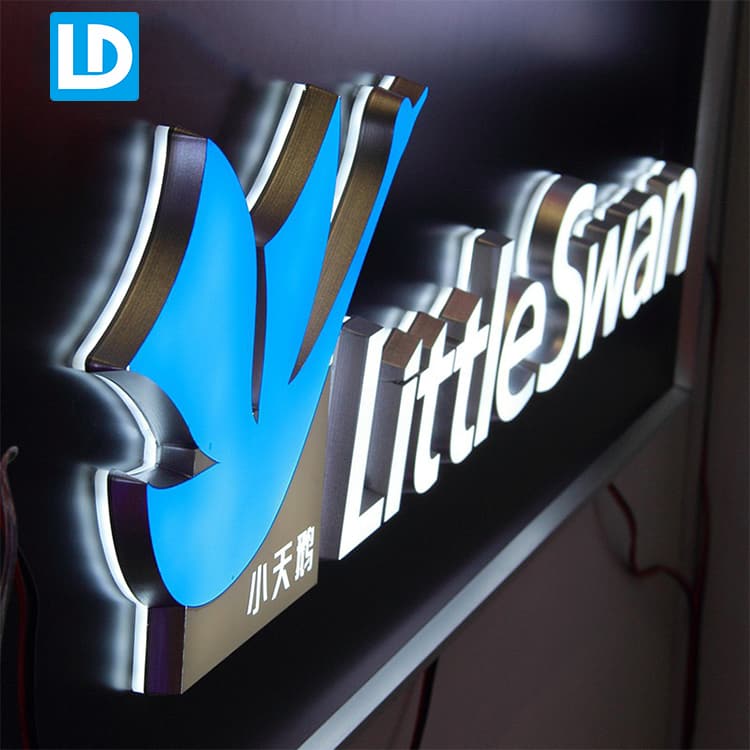 Exterior Wall Mount Custom LED Signage Acrylic Channel Letter Sign