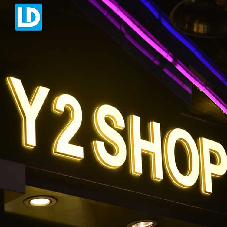 LED Illuminaed MINI Acrylic Frameless 3D Letter Outdoor Signage