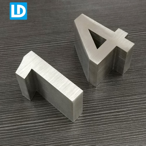 Brushed Letter Sign 3D Raised Up Numbers
