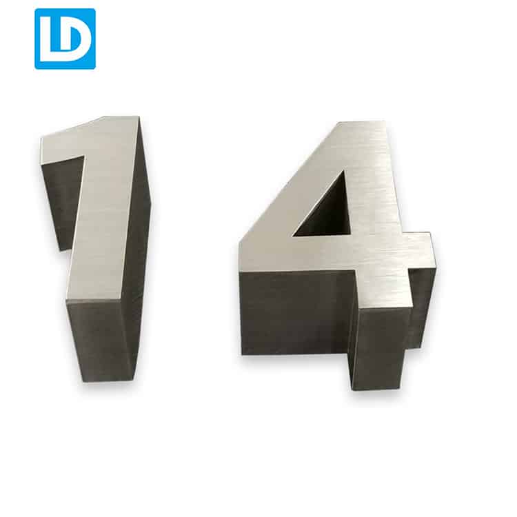 Custom Made 14 Raised Up 3D Brushed Letter Sign