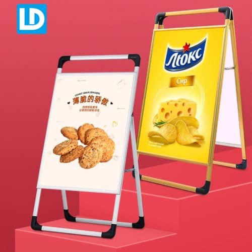 Freestanding Double Side A-Frame Poster Stand Outdoor Graphic Advertising Display Sign Board