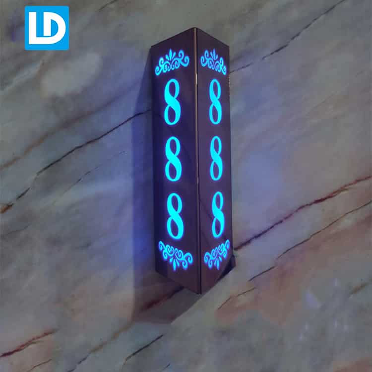 LED Number Signage Illuminated Custom Modern Sign