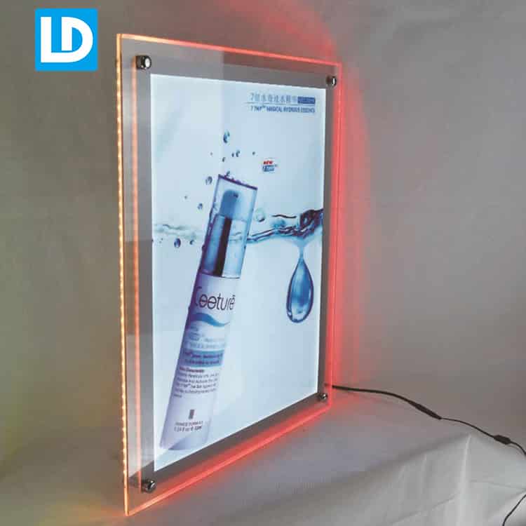Backlit Acrylic Clear Advertising Interior Light Box
