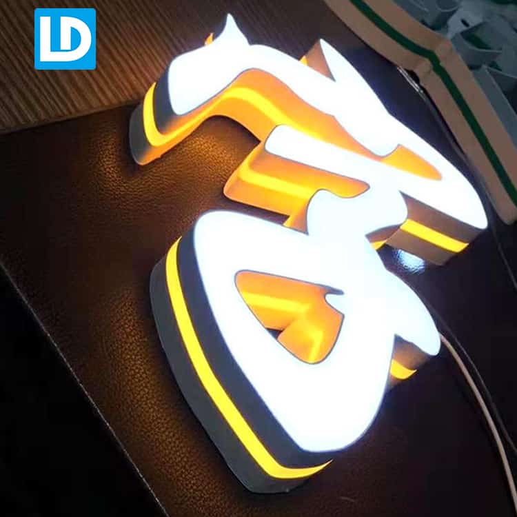3D Letter Signage LED Double Side Light Up Acrylic Letters