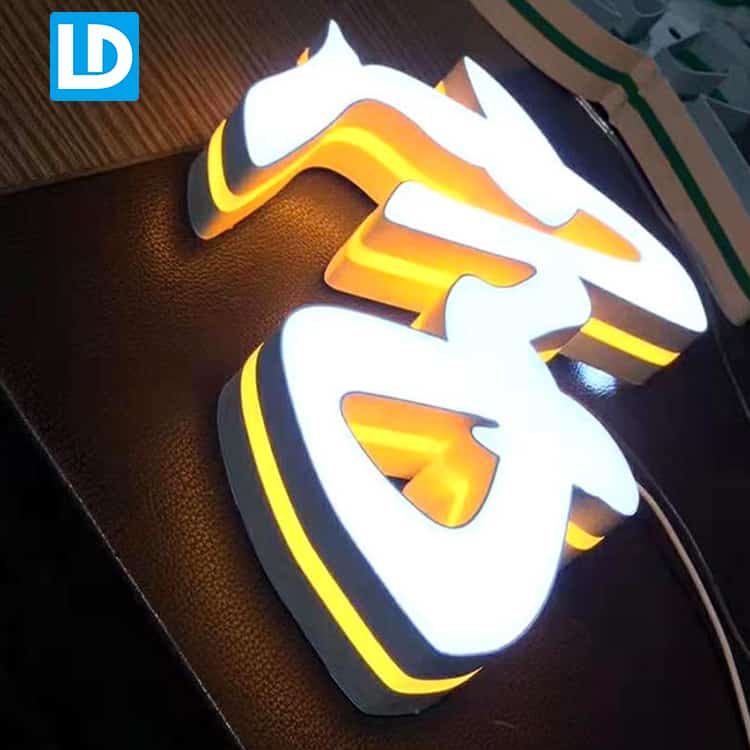 3D Letter Signage LED Double Side Light Up Acrylic Letters - Lindo Sign