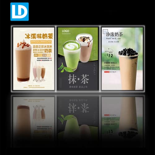 Advertising Crystal Light Boxes Interior LED Poster Sign