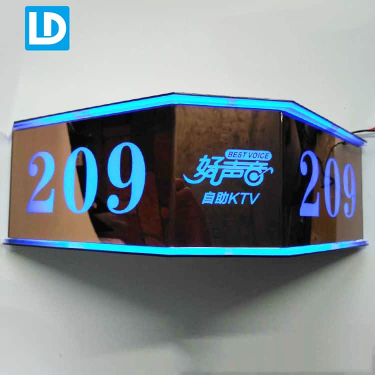 LED Number Signage Illuminated Custom Modern Sign