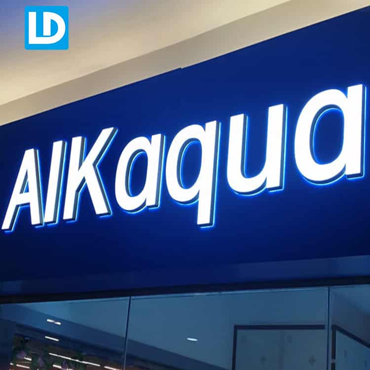 LED Mini Dual Lit Letter 3D Sign for Outdoor Shop Adverting