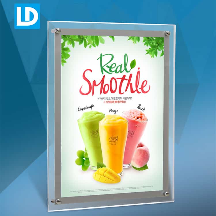 Cheap Price LED Clear Acrylic Light Box Signage Poster Display