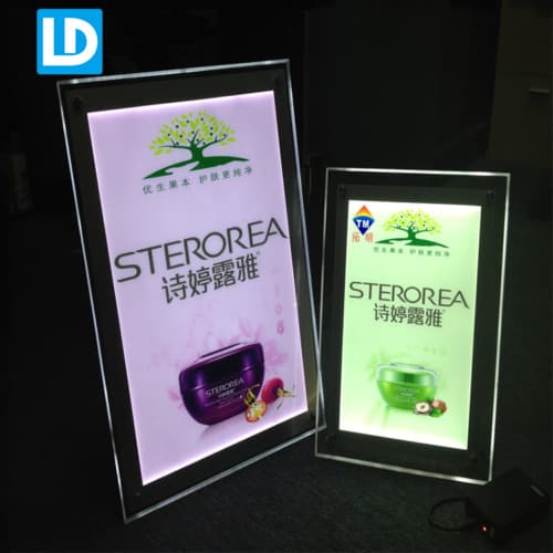 A3 Crystal Light Box LED Sign for Menu Board