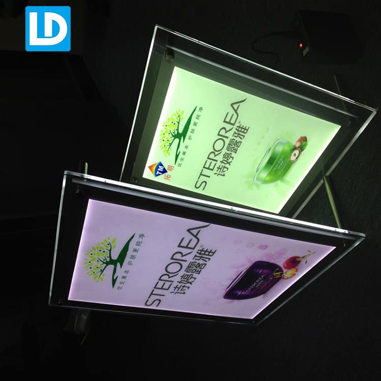 Custom Desk Top Illuminated Menu Board Light Box