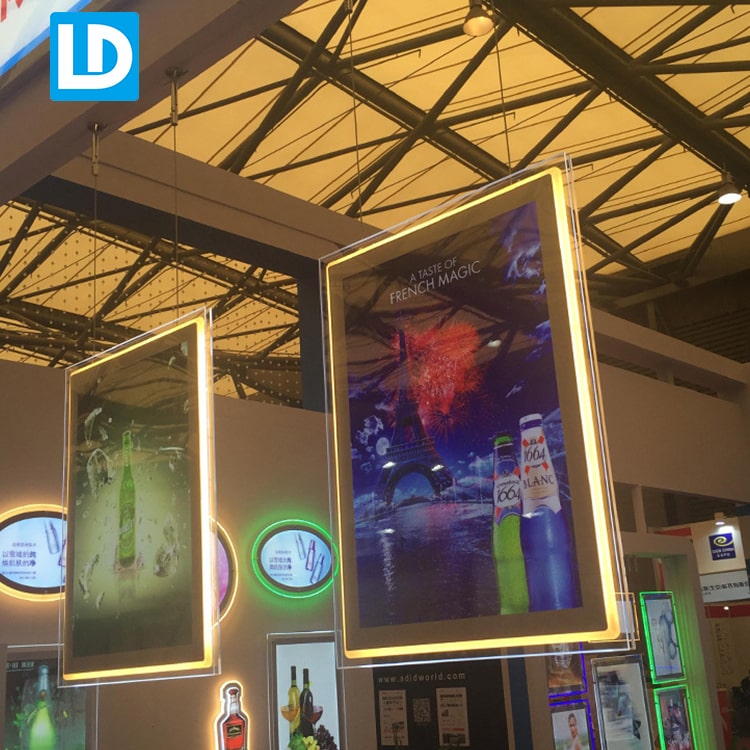 Interior Advertising Commercial Signage Crystal Light Box Sign