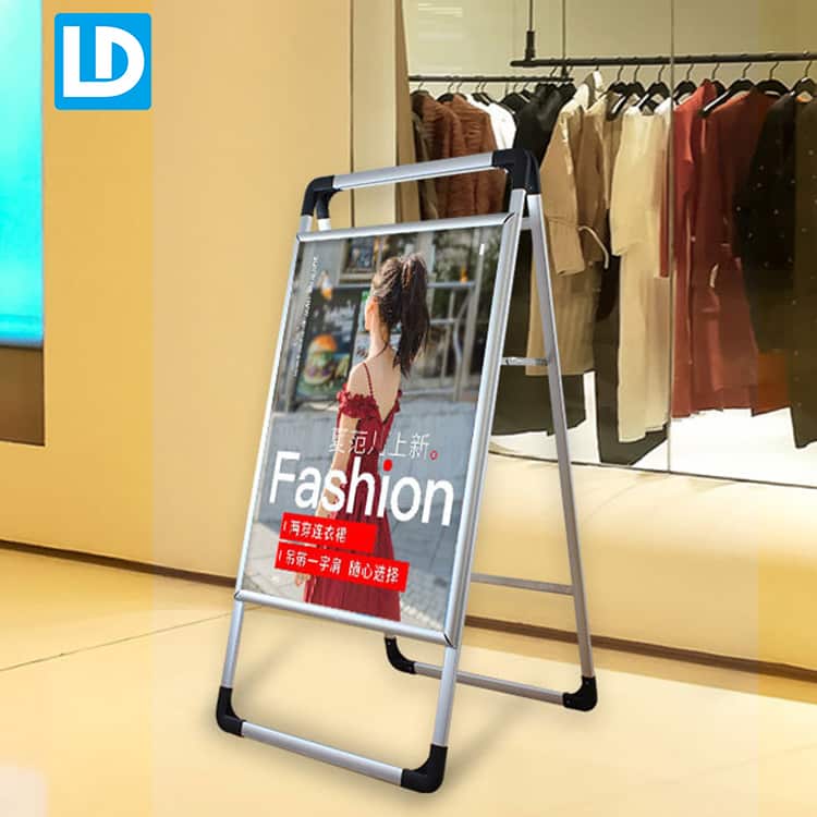 XILYZMO Poster Sign Stand, Outdoor Standing Display Advertisement Rack,  Menu Display Notice Stand, Handheld Design Iron Paint Material Wedding Sign