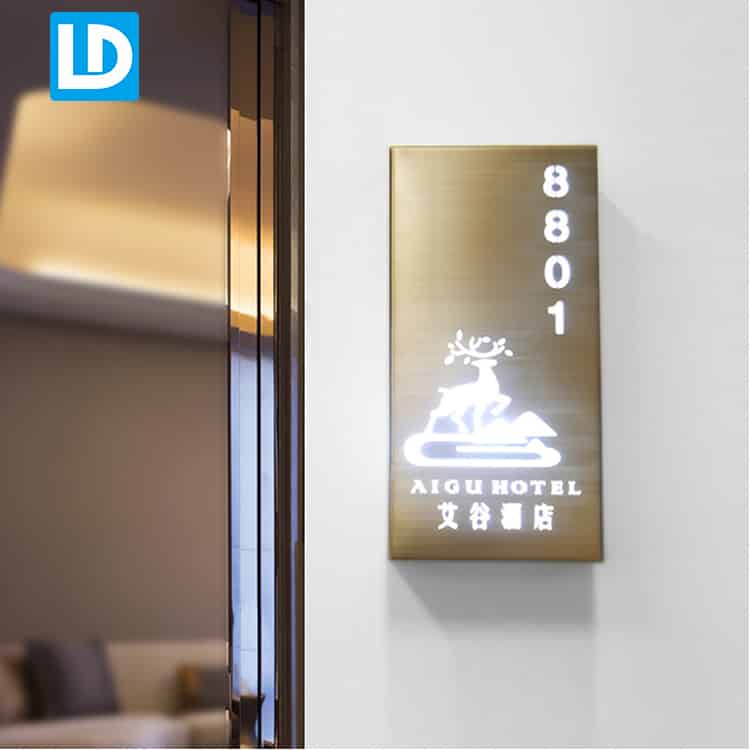 Electroplate led Sign Custom Metal Number Signage