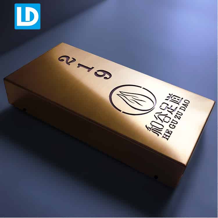 Electroplate led Sign Custom Metal Number Signage