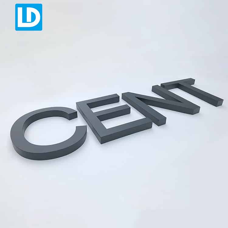 Non-illuminated Sign 3D Dimensional Siganeg Letter for Exterior SIgn