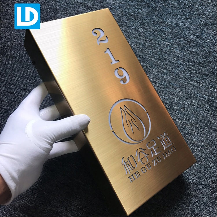 Electroplate led Sign Custom Metal Number Signage