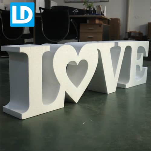 PVC Letter Non-illuminated Sign White Free-standing Letters