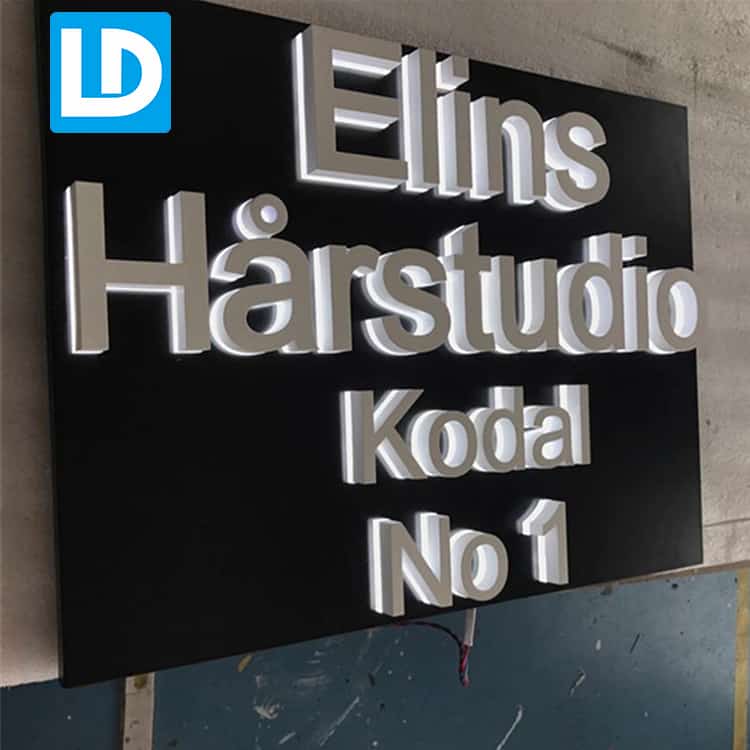Reverse Channel Letter LED Acrylic Exterior Signage - Lindo Sign