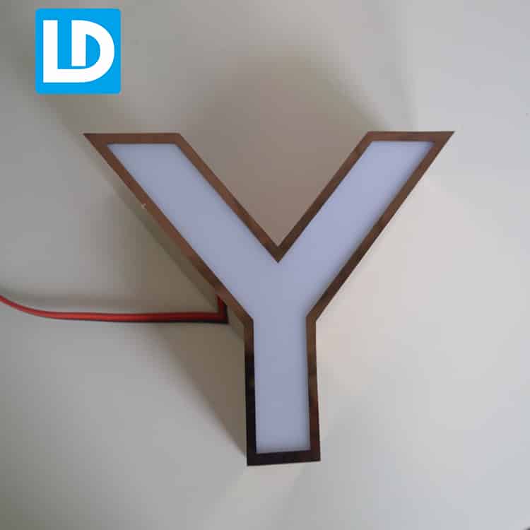 Metal led Light Box Letter Sign