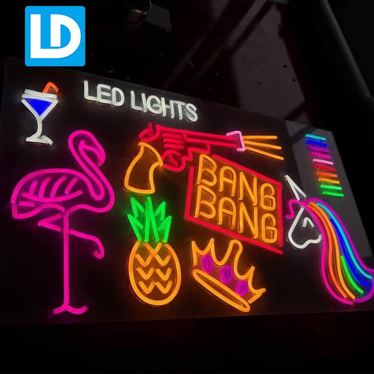gør dig irriteret Panda bomuld Custom LED Neon Signs Indoor Wall Decor Light - Lindo Sign