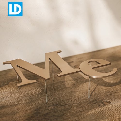 Non-illuminated Letter Stainless Steel Metal Flat Cut Sign