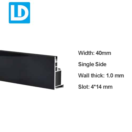 Lightbox Profile Black Aluminum Frame for Fabric Light Box