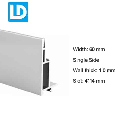 Signage Aluminum Profile Single Side Light Box Alloy