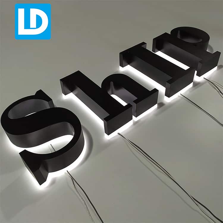Acrylic Reverse Channel Letter 3d Build Up Sign