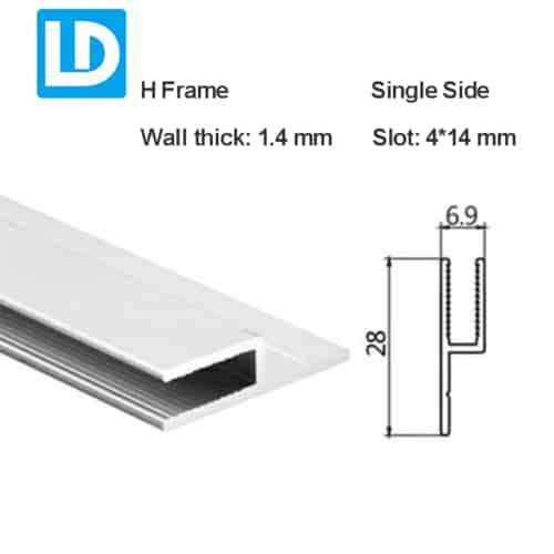 Light Box Extrusion Aluminum Extruded Profile for Sign