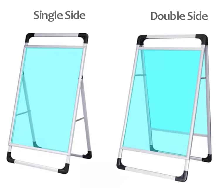 Sidewalk Sign Stand  Aluminum Sandwich Board for Sale - Lindo Sign